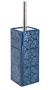 WENKO Cordoba WC-Bürstengarnitur Keramik in Blau, B x H x T 9,5 x 35 x 9,5 cm