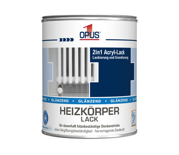 OPUS1 Heizkörperlack glänzend, weiß, wasserverdünnbar