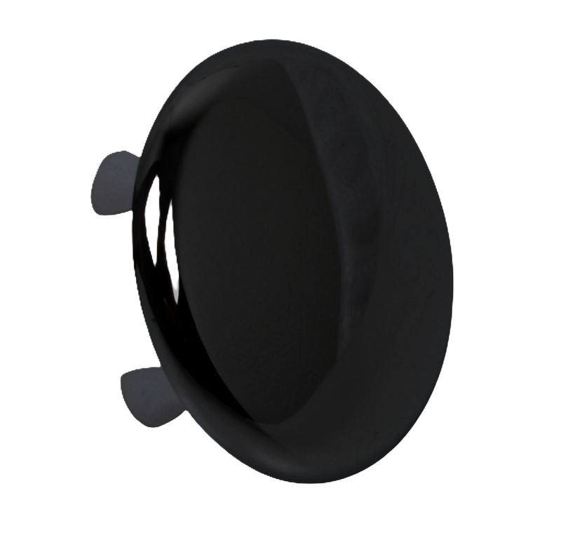 Schütte Waschtisch-Überlaufrosette schwarz matt für 18–22 mm Klemme