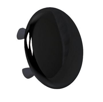 Schütte Waschtisch-Überlaufrosette schwarz matt für 18–22 mm Klemme