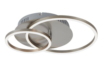 BRILONER Leuchten Deckenleuchte FRAMES LED 30 W in Matt-Nickel, drehbar