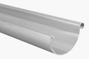 Marley Alu Dachrinne halbrund RG 100, blank, 2,0 m
