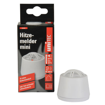 UNITEC Hitzemelder mini weiß, Warnmelder im Netzbetrieb