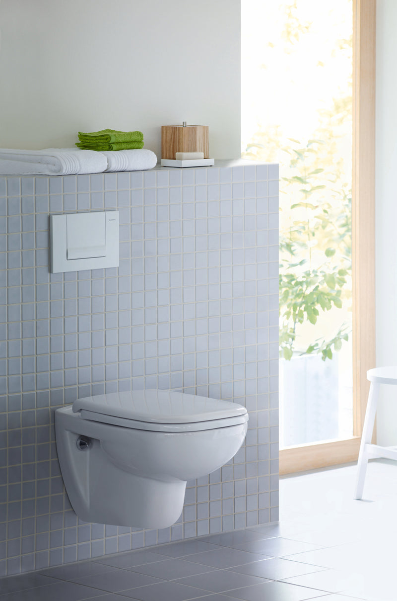 Duravit D-CODE Wand-WC Set Tiefspüler 545 mm weiß spülrandlos glänzend