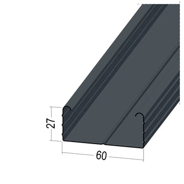 ZL Rheinland & Protektor CD-Profil 58102 aus Stahl, verzinkt/ beschichtet