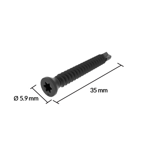 NewTechWood Netherlands Standard Clip-System TC-28 (100 Stück) für Terrassendielen-Zubehör