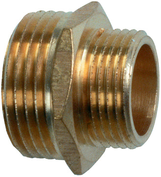 Cornat Reduzier-Doppelnippel aus Messing mit Außengewinde 1"x3/4"