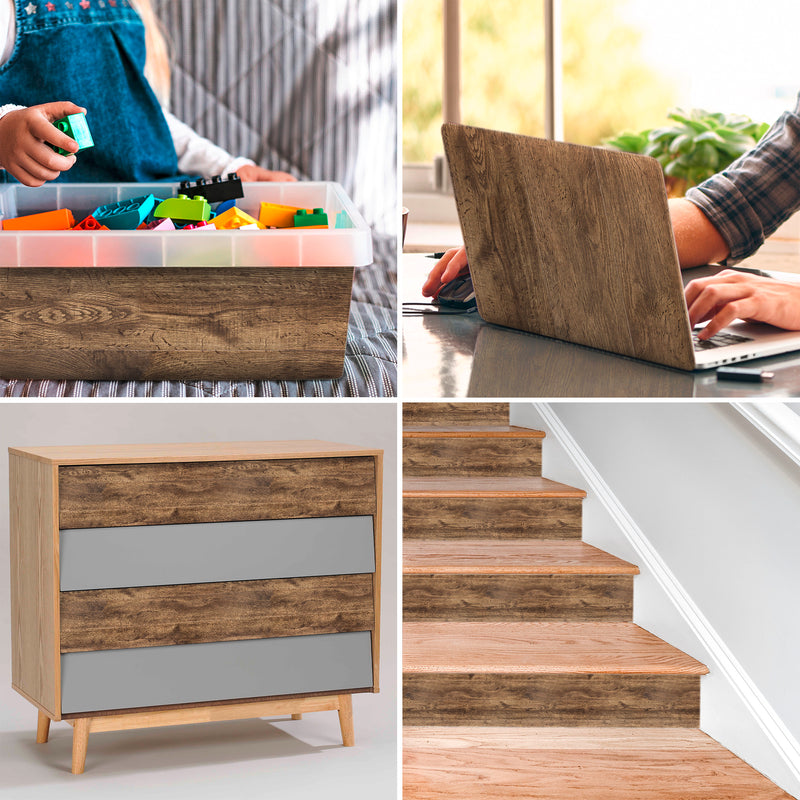 Windhager Perfect Fix Old Wood Klebefolie, 45 cm x 2 m