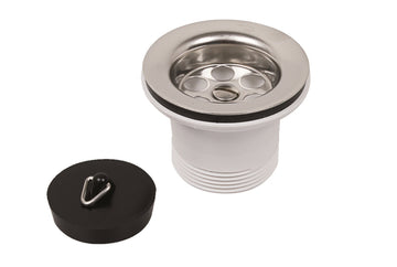 Schütte Ablaufventil KST Viega 1 1/2" AG x 70 mm mit Ventilstopfen 45,5 mm