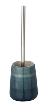 WENKO Pottery Sand WC-Bürstengarnitur Keramik in Türkis, Ø 12,5 x 39,5 cm