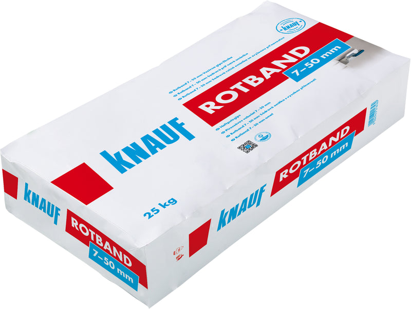Knauf Rotband Haftputz als Gipsputz 10 kg, grau