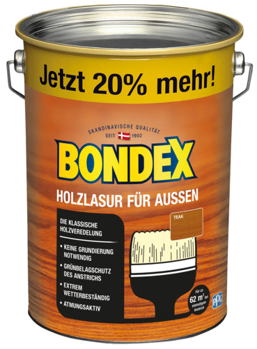 Bondex Holzlasur außen, 4,8 l