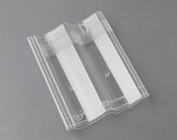 Braas Doppel-S Lichtpfanne transparent (Kunststoff), gewellt