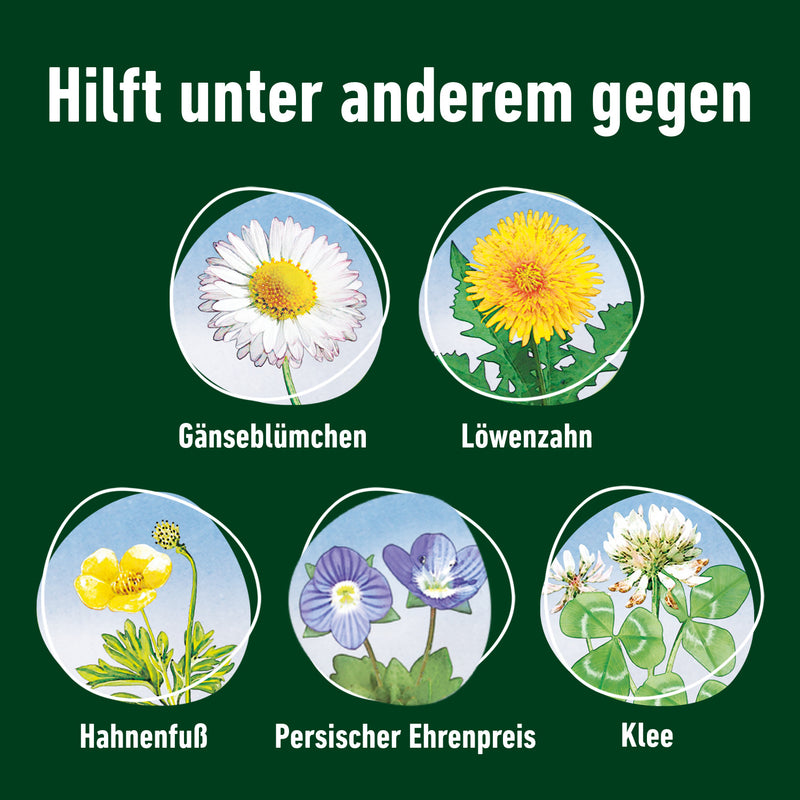 COMPO Rasendünger plus UV mit Unkrautvernichter, für Rasen