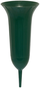 Geli Pflanzvase aus Kunststoff, dunkelgrün, rund