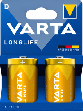 VARTA Longlife D Batterie (2 St.) im Einstoffblister mit 1,50 V