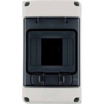 UNITEC AP-Kleinverteiler IP65, grau, 1x4 Module