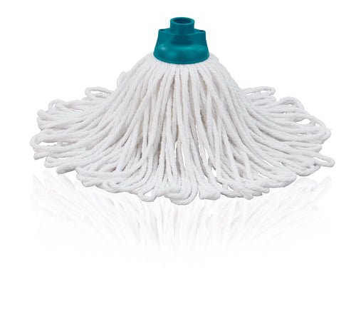 Leifheit Classic Mop Ersatzkopf, grün/weiß, (6er-Pack)