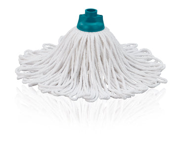 Leifheit Classic Mop Ersatzkopf, grün/weiß, (6er-Pack)
