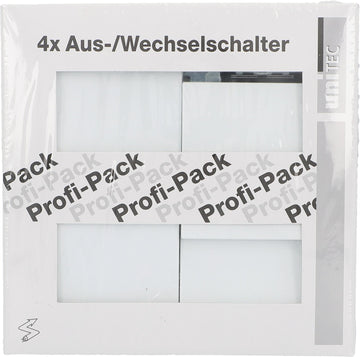 UNITEC A/Wechselschalter Set Sao Paulo Serie 902, ultraweiß, 4-teilig