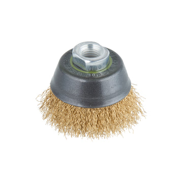Wolfcraft Topf-Drahtbürste Messing M14 Ø70 x 20 mm (für Winkelschleifer)