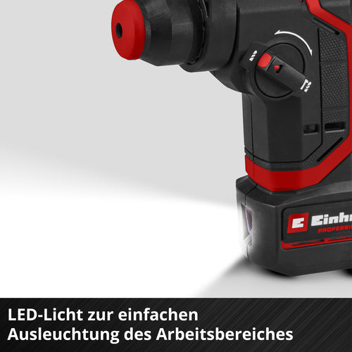 Einhell Professional Akku-Bohrhammer TP-HD 18/17-C in Schwarz mit SDS-plus
