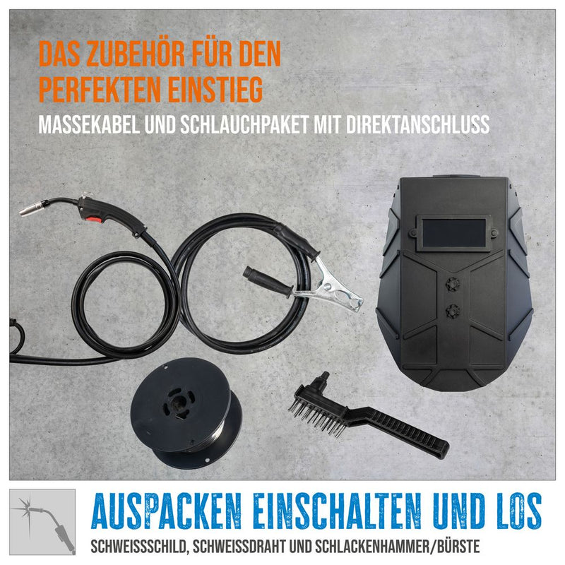 Güde SG 121 A-SYN Fülldraht-Inverterschweißgerät für Fülldrähte bis 0,9 mm