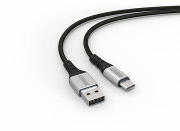 CONNECT Lightning Ladekabel USB‑C auf USB‑A, 1,2 m schwarz