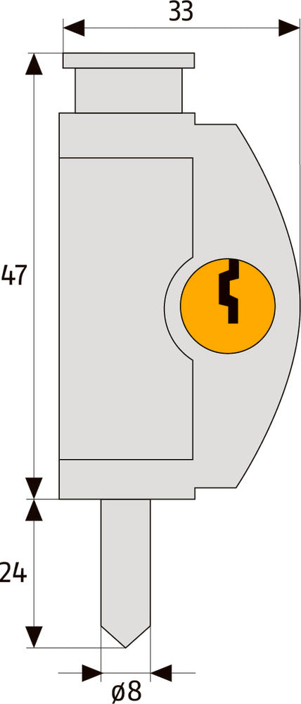 ABUS Fensterschloss FTR42 W CL/DFNLI für Schiebefenster, weiß