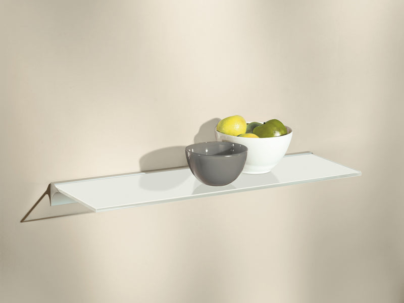 DOLLE Glasboden Square weiß, Regalboden 600 x 200 x 8 mm