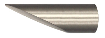 mydeco® Endstück cut aus Metall, Ø 16 mm, 2 Stück (Capri, Edelstahl)