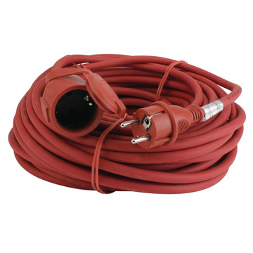 UNITEC Gummi-Verlängerung rot, 25 m, 3G1,5 mm² (H07RN-F)