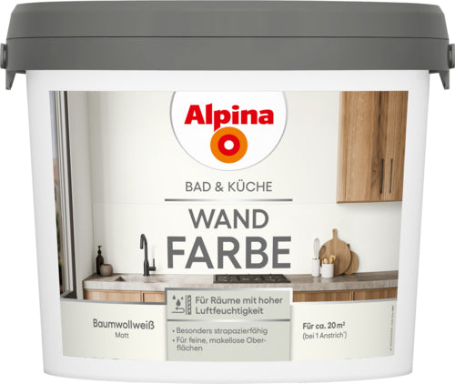 Alpina Bad & Küche Wandfarbe für Bad & Küche (matt)