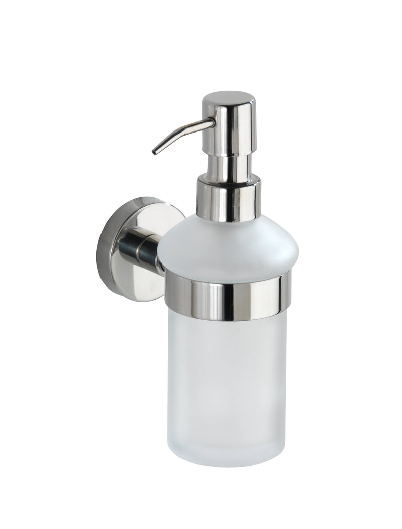 WENKO Bosio Seifenspender Wand, Edelstahl silber
