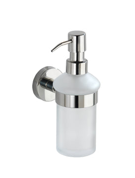 WENKO Bosio Seifenspender Wand, Edelstahl silber