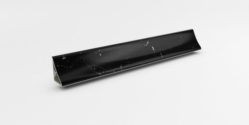 Getalit Plus Wandanschlussprofil A1C in Schwarz, 590x20 mm