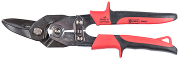 CONNEX Figuren-Hebelblechschere links mit 2-Komponenten-Griffen, 260 mm
