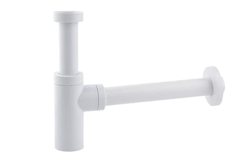 Schütte Flaschensiphon rund weiß, für Waschbecken (1 1/4" x 32 mm)