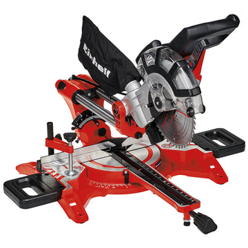 Einhell TC-SM 2131/2 Dual Zug-Kapp-Gehrungssäge mit Laser, 1500 W
