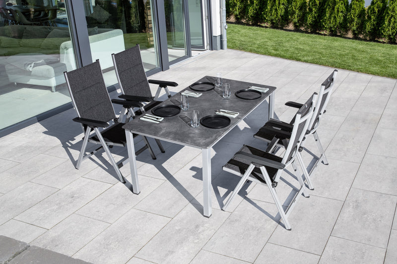 Kettler Cubic Gartentisch silber/anthrazit, rechteckig
