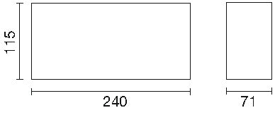 Wienerberger Kanalklinker DIN 4051, rot nuanciert, 240x115x71 mm