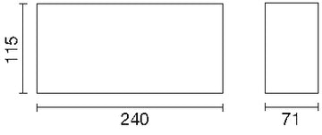 Wienerberger Kanalklinker DIN 4051, rot nuanciert, 240x115x71 mm