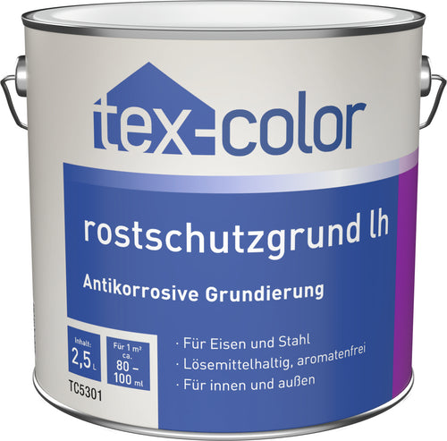 Tex-Color Rostschutzgrund weiß TC5301, korrosionsschützende Grundierung 0,75 l