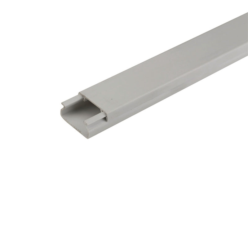 UNITEC Installationskanal reinweiß aus PVC, Kabelkanal, 2 m