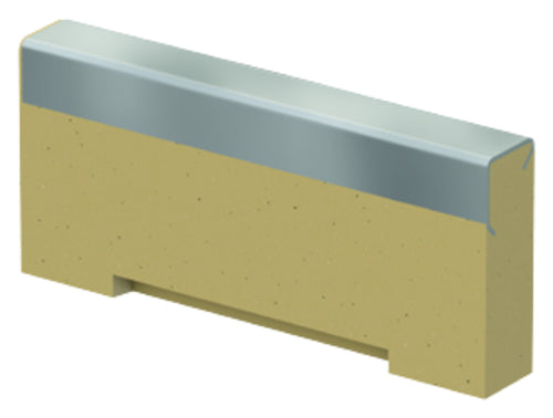 ACO DRAIN® Multiline Stirnwand für Flachrinne, vz., Stahl verzinkt, DN 100