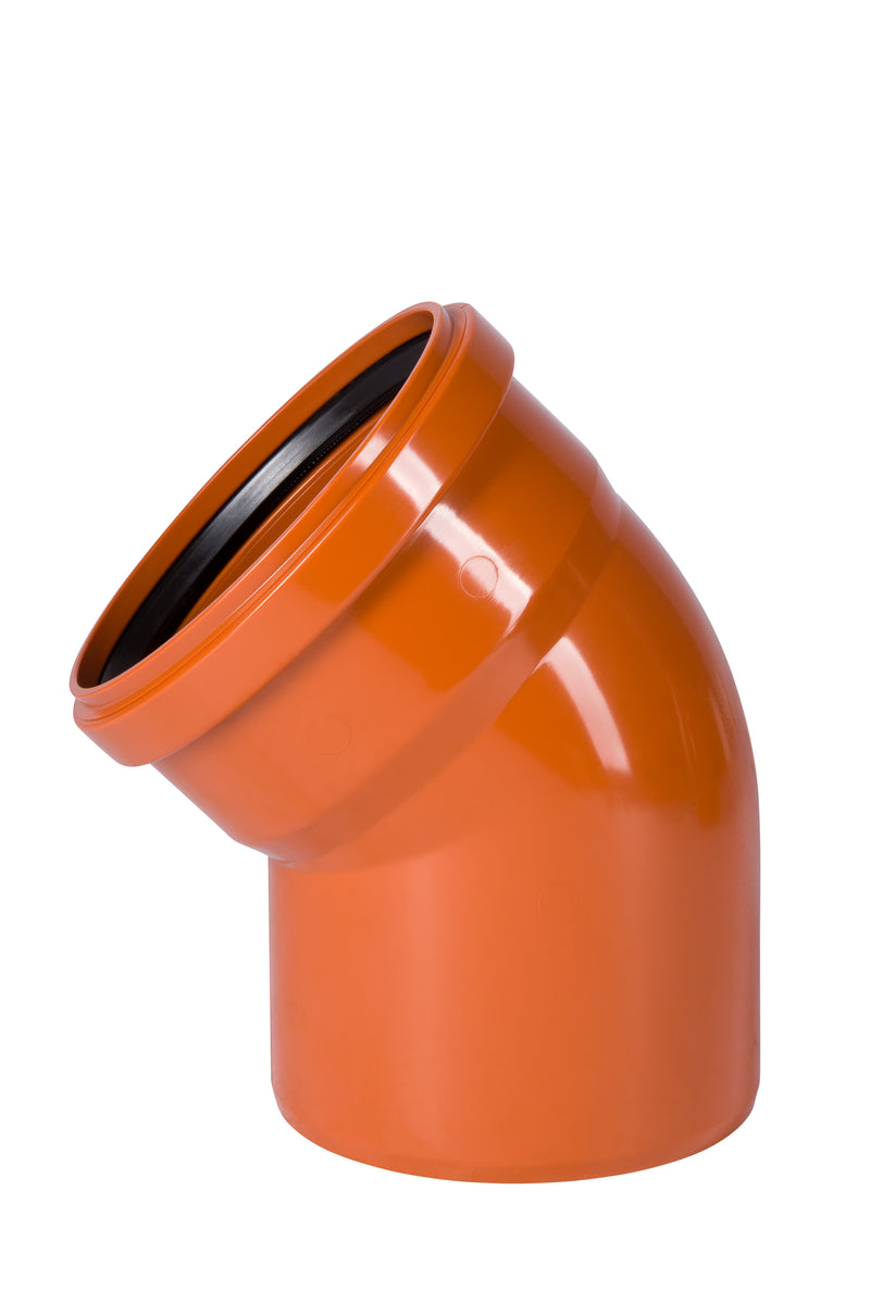 Ostendorf Kunststoffe KGB Bogen DN 160 aus PVC, orangebraun