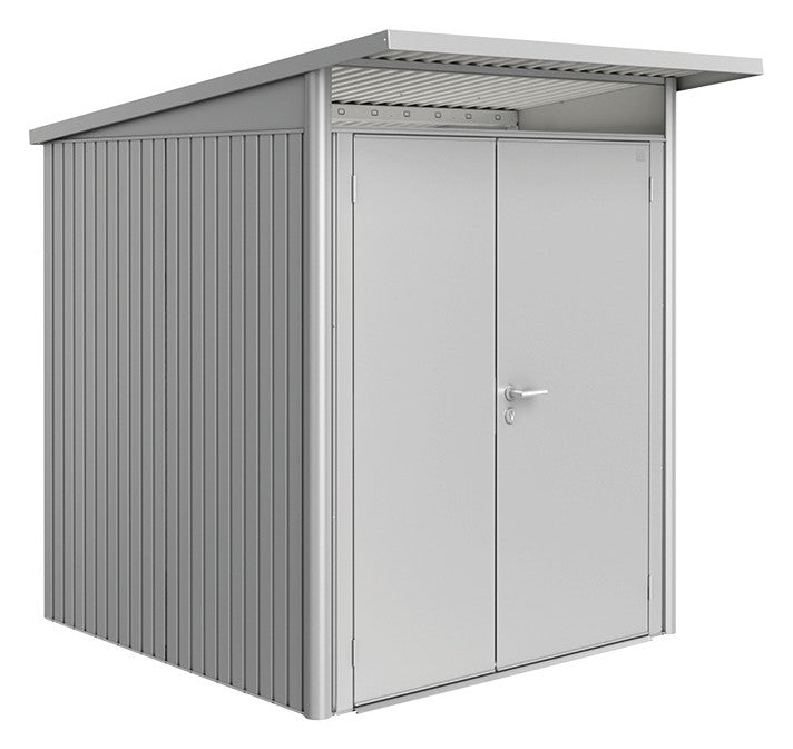 Biohort Gerätehaus AvantGarde A1 (180 × 220 × 218 cm) Silber-metallic Doppeltür · AvantGarde