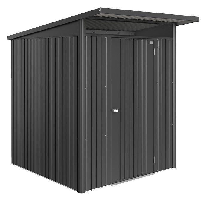 Biohort Gerätehaus AvantGarde A1 (180 × 220 × 218 cm) Dunkelgrau-metallic Standardtür · AvantGarde ECO*