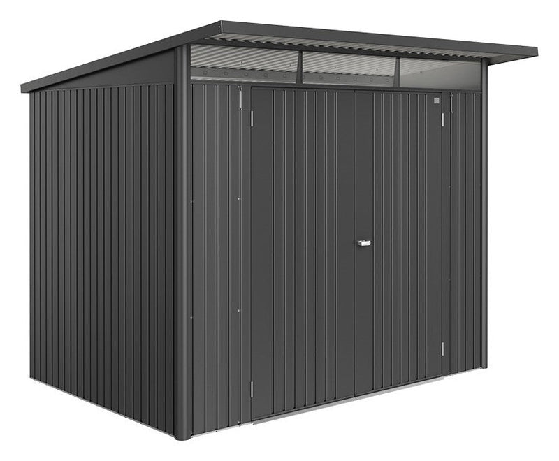 Biohort Gerätehaus AvantGarde A5 (260 × 220 × 218 cm) Dunkelgrau-metallic Doppeltür · AvantGarde ECO*