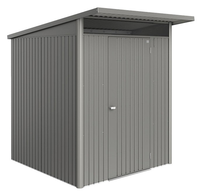 Biohort Gerätehaus AvantGarde A1 (180 × 220 × 218 cm) Quarzgrau-metallic Standardtür · AvantGarde ECO*